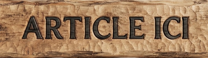 logo en bois article ici